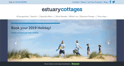 Desktop Screenshot of estuarycottages.co.uk