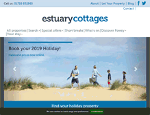 Tablet Screenshot of estuarycottages.co.uk